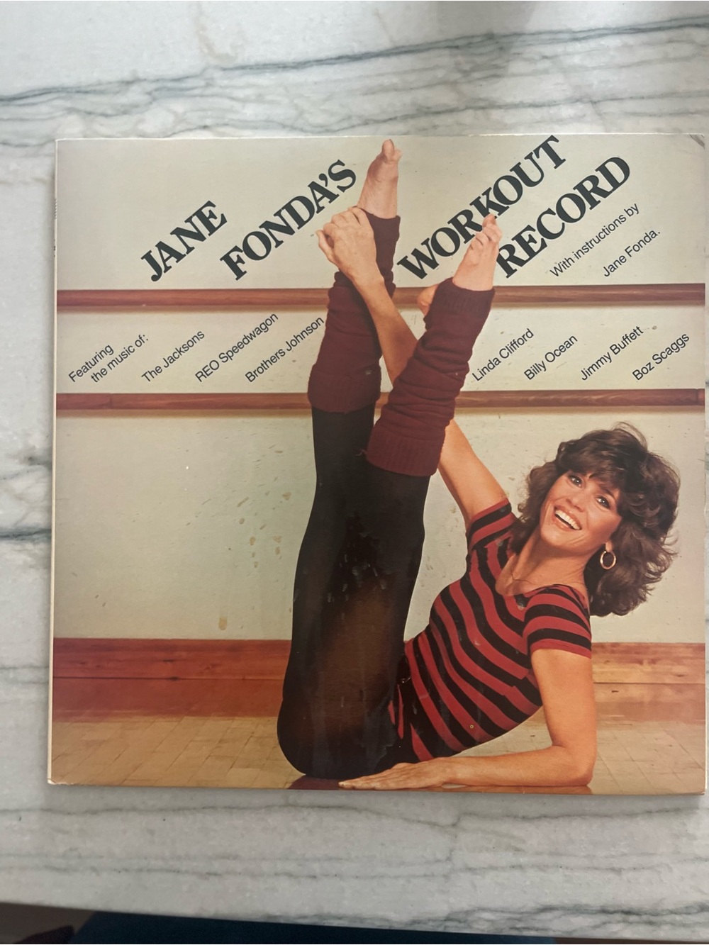 Vintage Jane Fonda workout record with instructions- 1981